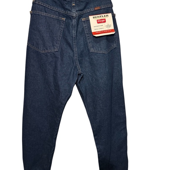 NEW-Wrangler Rustler Blue Straight Denim Jeans. Multiple Sizes - Picture 11 of 11